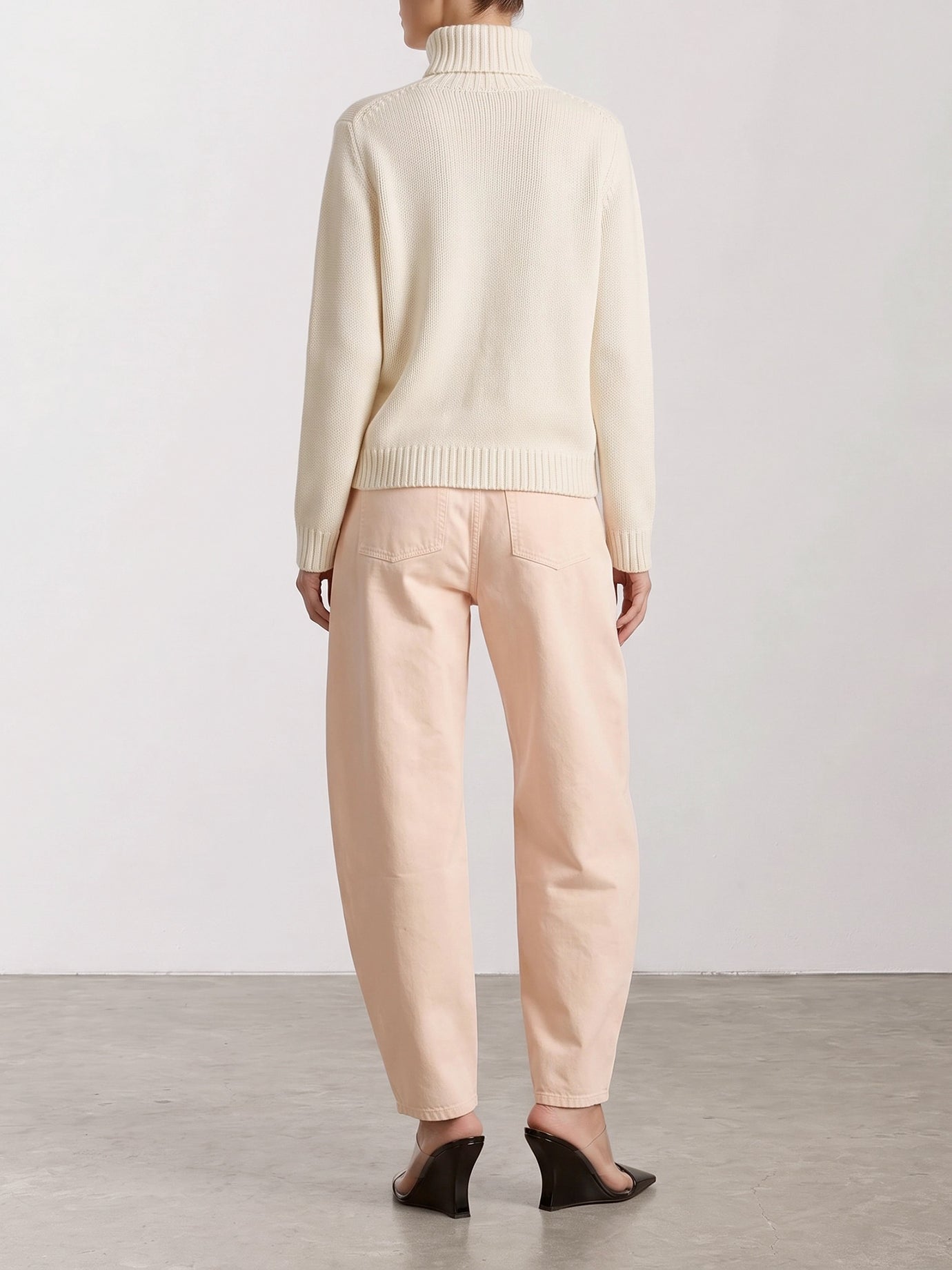 Turtleneck sweaters Solid colour  White - Semper Women | PDP | VIETTI Online Store | Zoom-Modal_3
