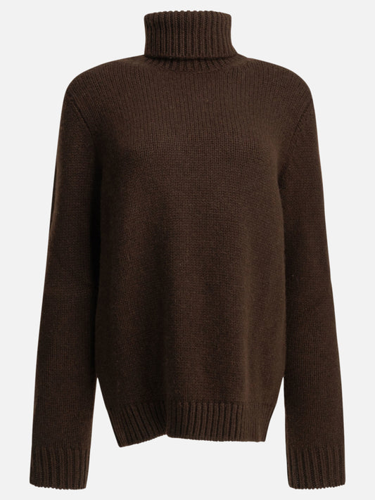 Turtleneck sweaters Solid colour  Brown - Semper Women | PLP | VIETTI Online Store 
