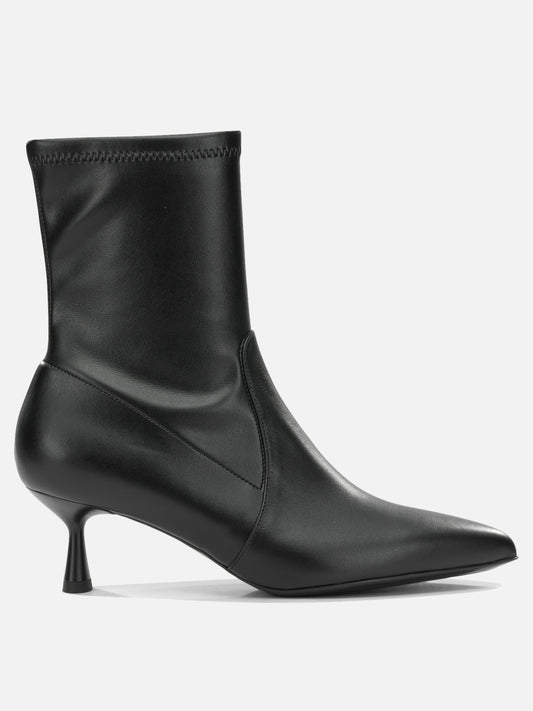 Pull-on boots 50% leather 50% eco-leather - 50% leather 50% rubber  Black - Sergio Levantesi Women | PLP | VIETTI Online Store 
