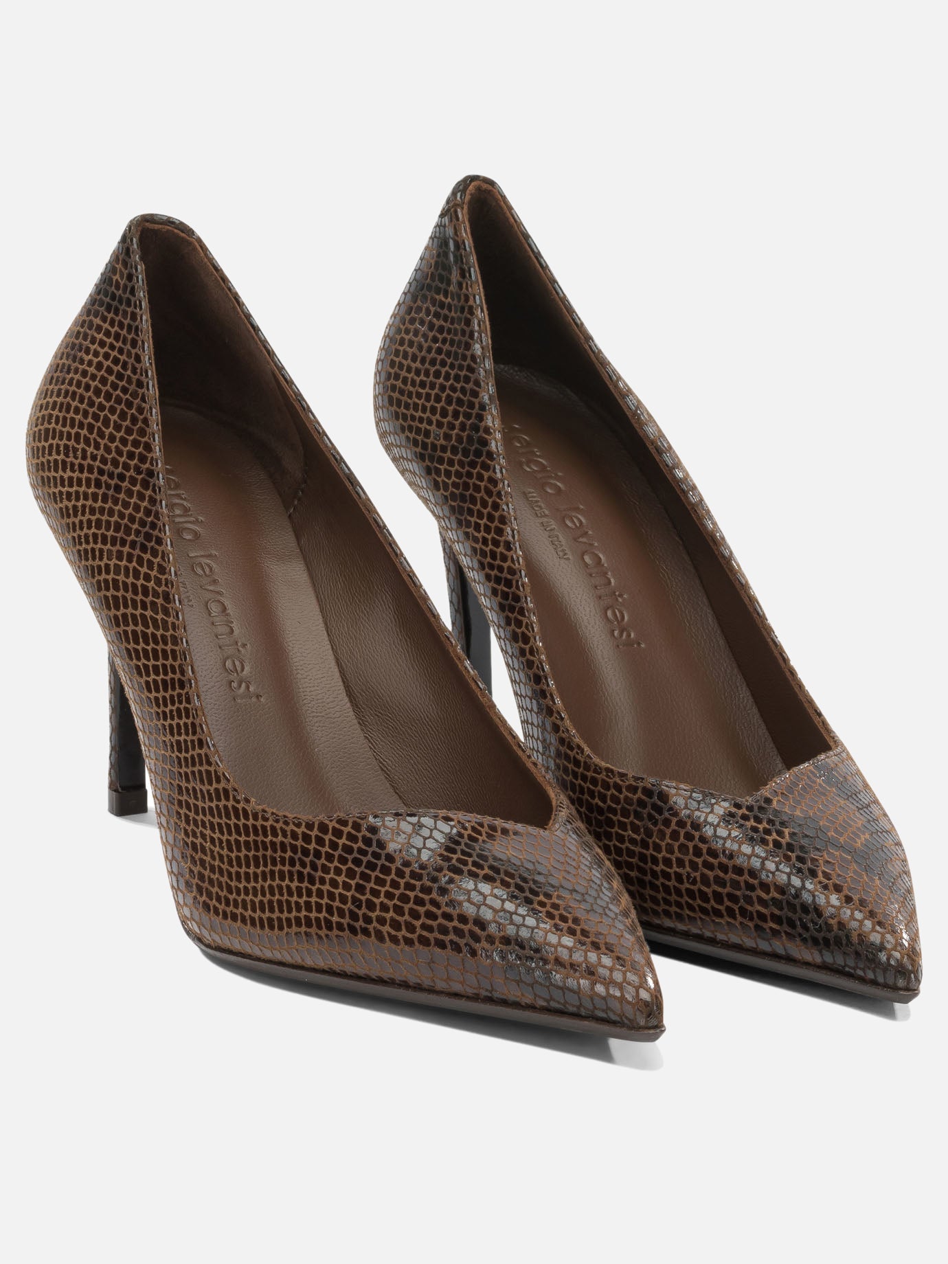 Pumps 100% calf leather  Brown - Sergio Levantesi Women | PDP | VIETTI Online Store | thumbnail_2