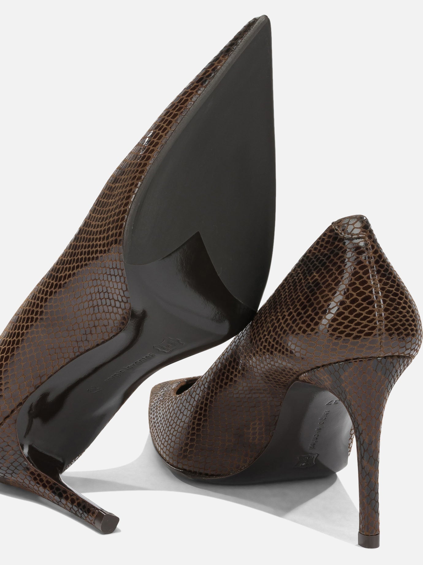 Pumps 100% calf leather  Brown - Sergio Levantesi Women | PDP | VIETTI Online Store | thumbnail_5