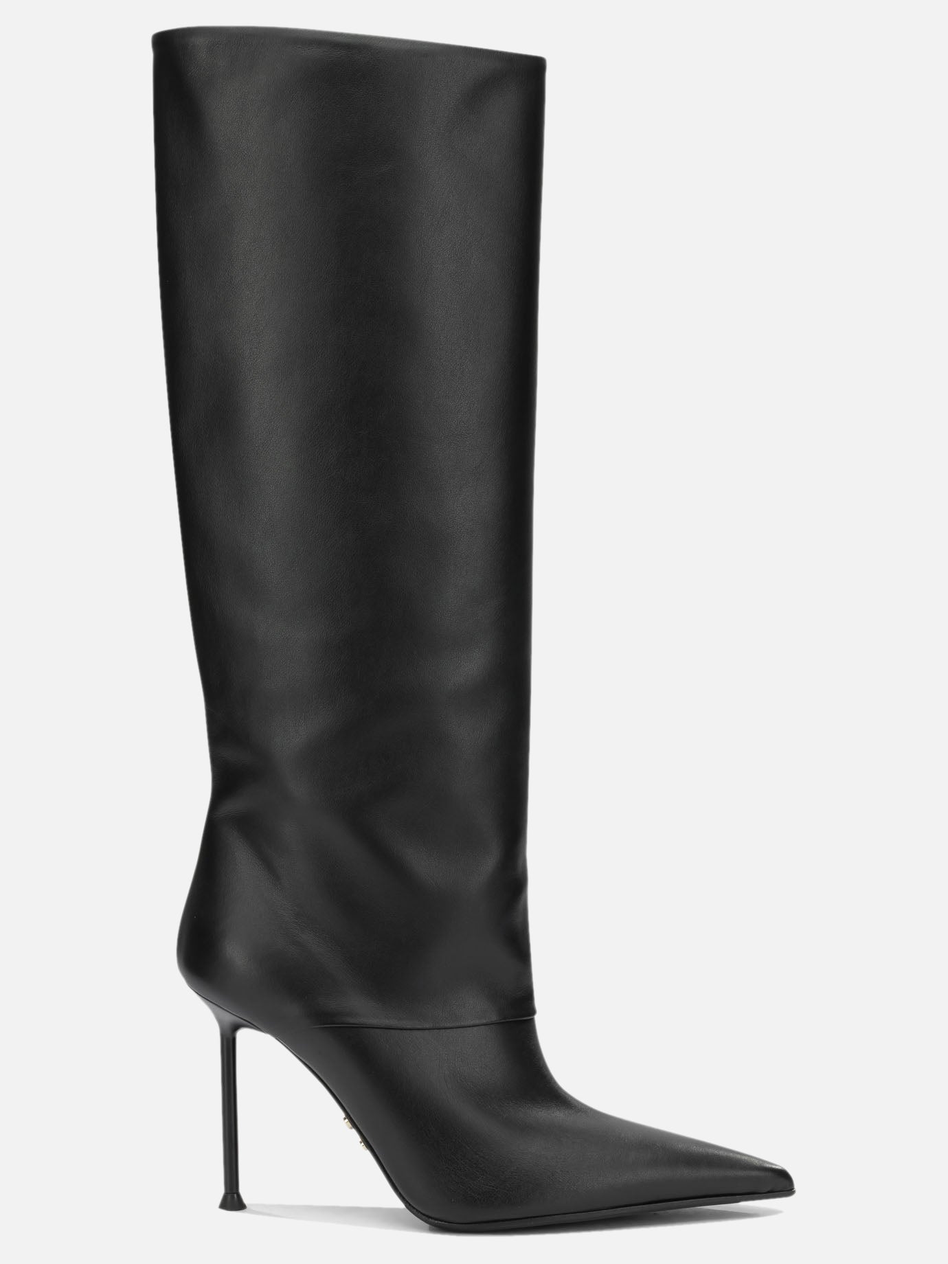 Knee-high 100% leather - 50% leather 50% rubber  Black - Sergio Levantesi Women | PDP | VIETTI Online Store | Zoom-Modal
