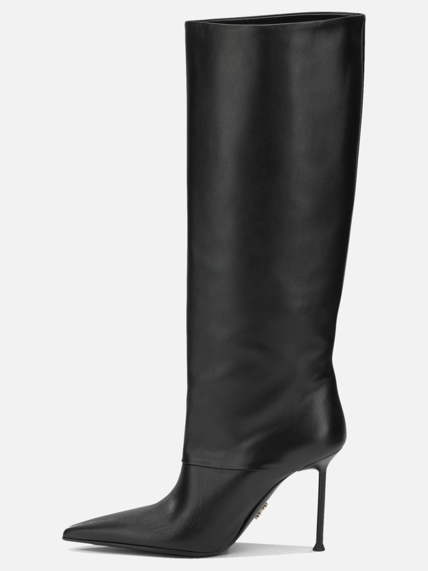 Knee-high 100% leather - 50% leather 50% rubber  Black - Sergio Levantesi Women | PDP | VIETTI Online Store | thumbnail_3