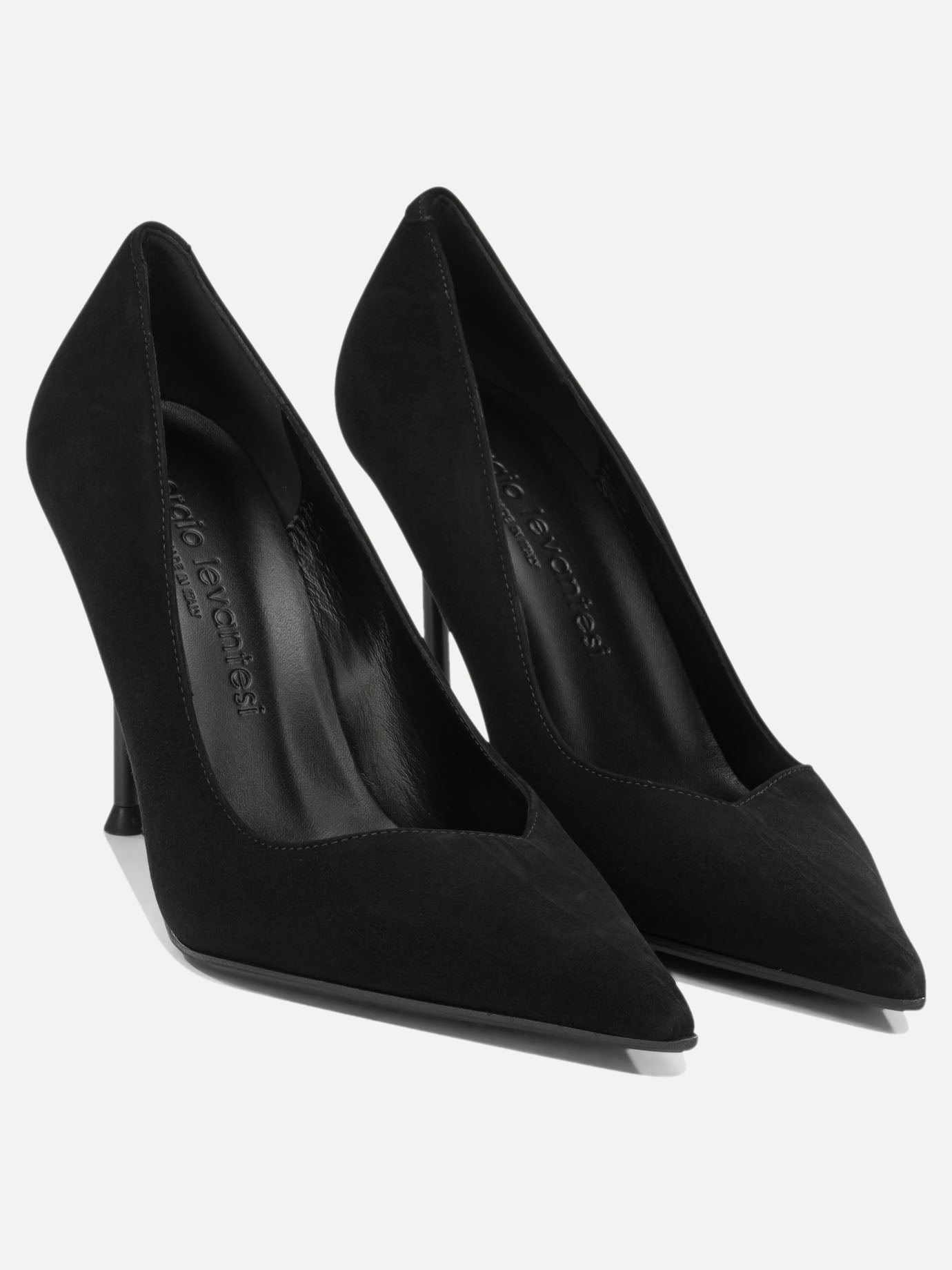 Pumps 100% leather - 50% leather 50% rubber  Black - Sergio Levantesi Women | PDP | VIETTI Online Store | thumbnail_2