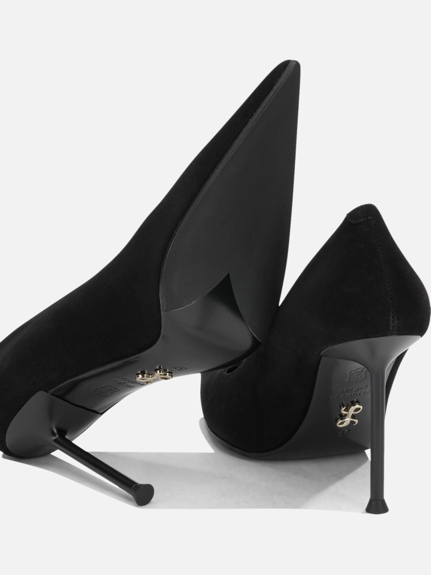 Pumps 100% leather - 50% leather 50% rubber  Black - Sergio Levantesi Women | PDP | VIETTI Online Store | thumbnail_5