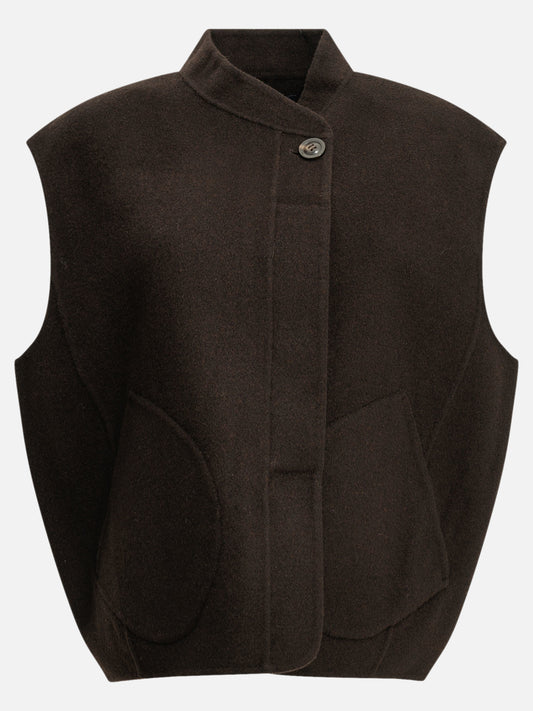 Soeur "Adeline" Sleeveless jacket Brown

