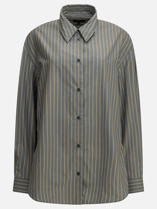 Soeur Casual Striped Shirt Grey

