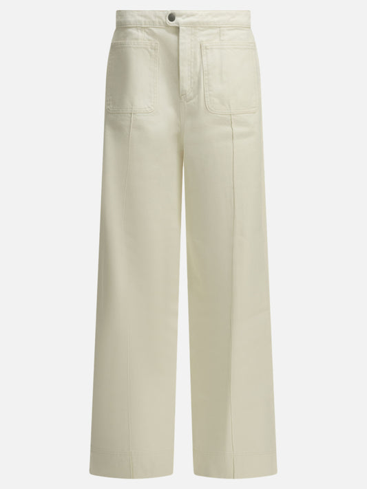 Soeur "Harry" Wide-Leg Jeans White

