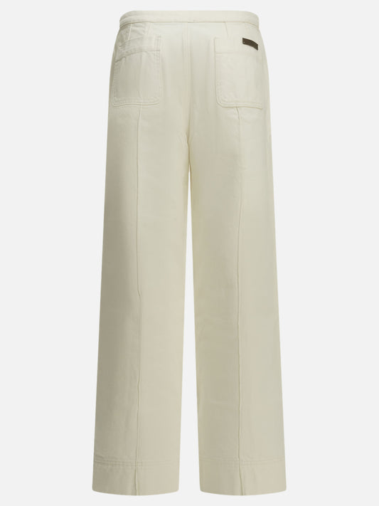Soeur "Harry" Wide-Leg Jeans White

