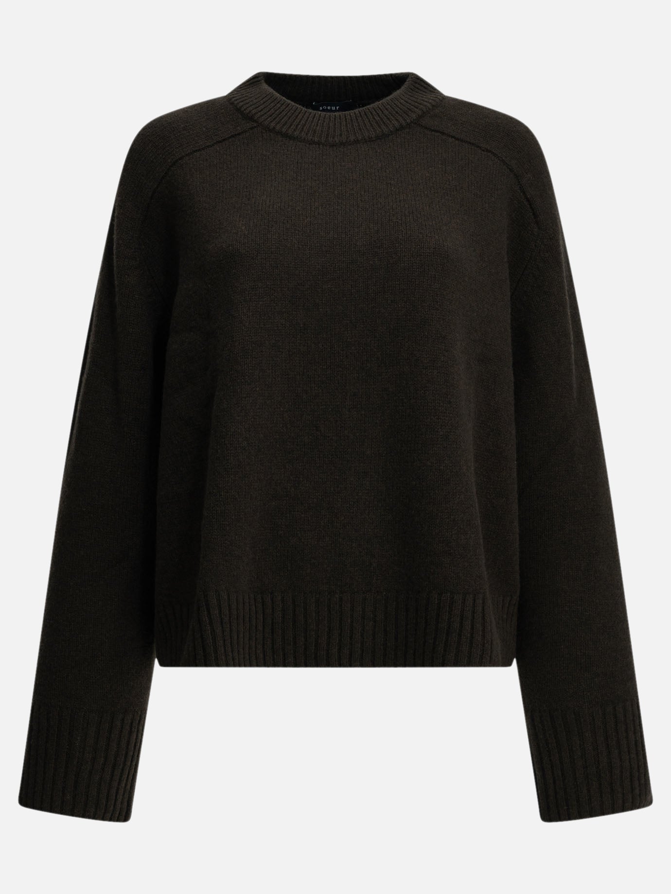 Soeur "Will" Crew-Neck Sweater Brown

