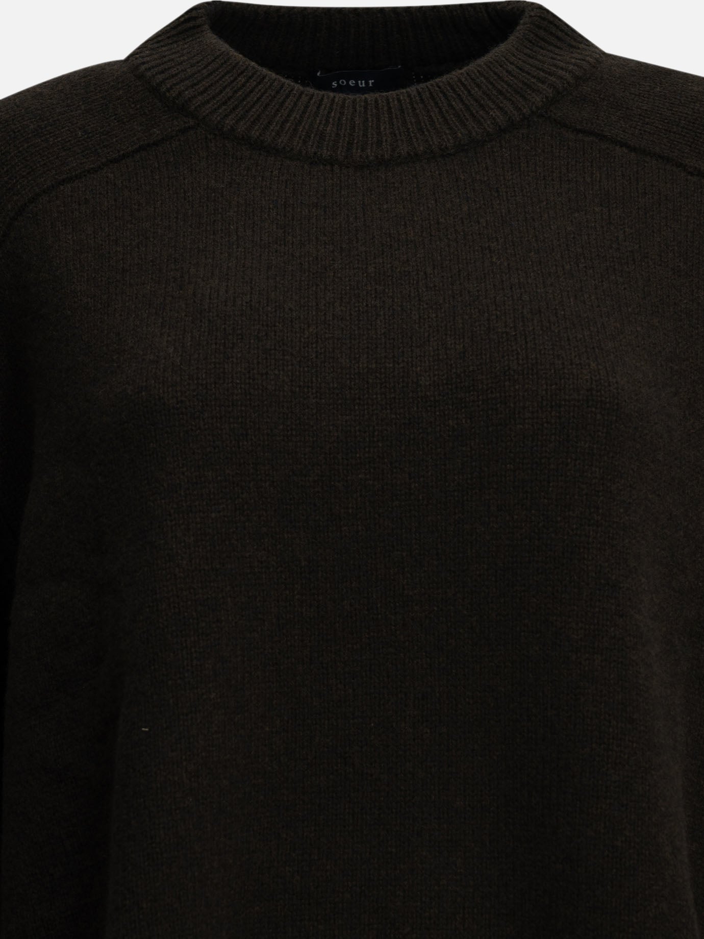 Soeur "Will" Crew-Neck Sweater Brown

