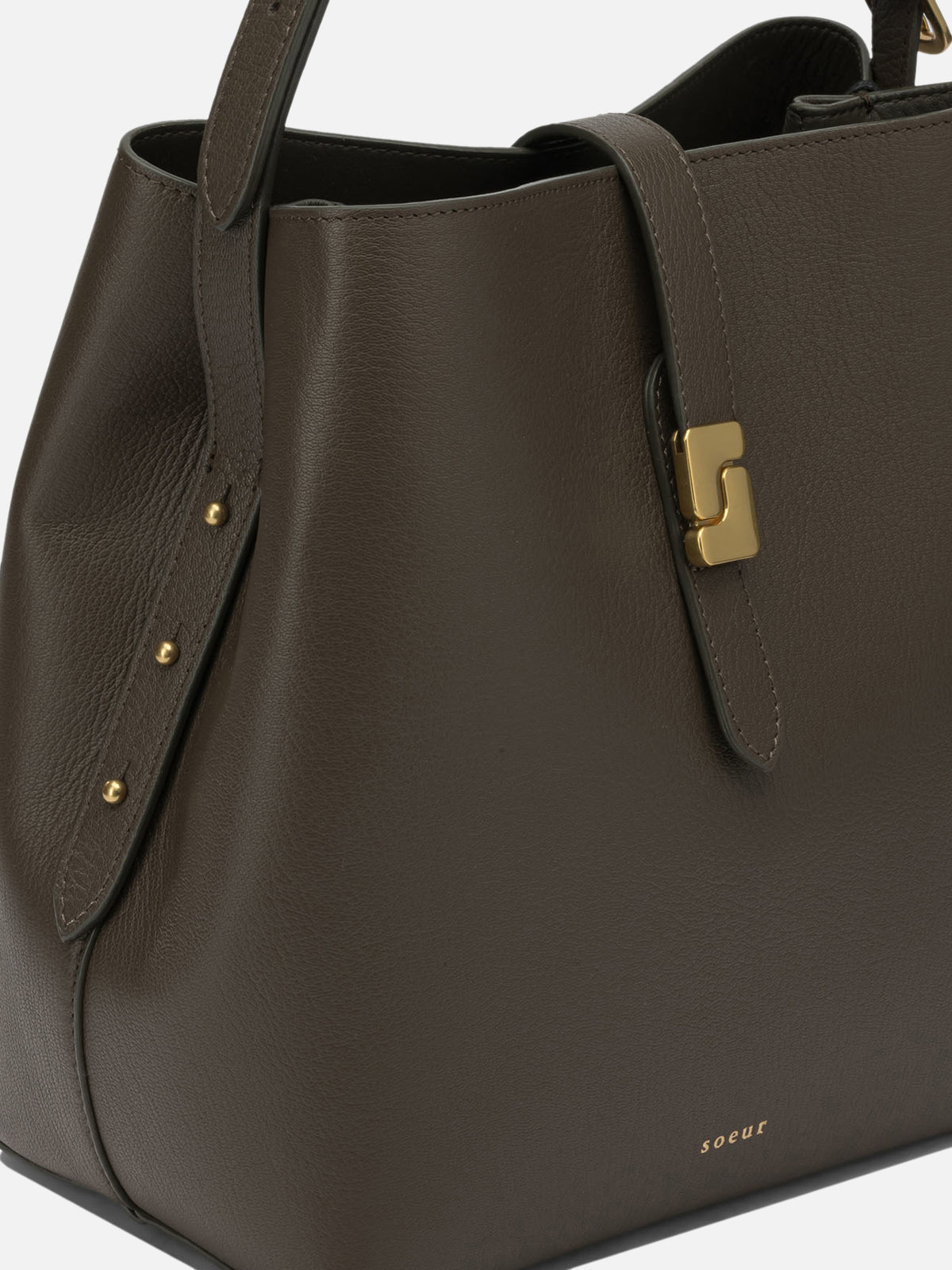 Soeur "Bello" Small Shoulder Bag Brown
