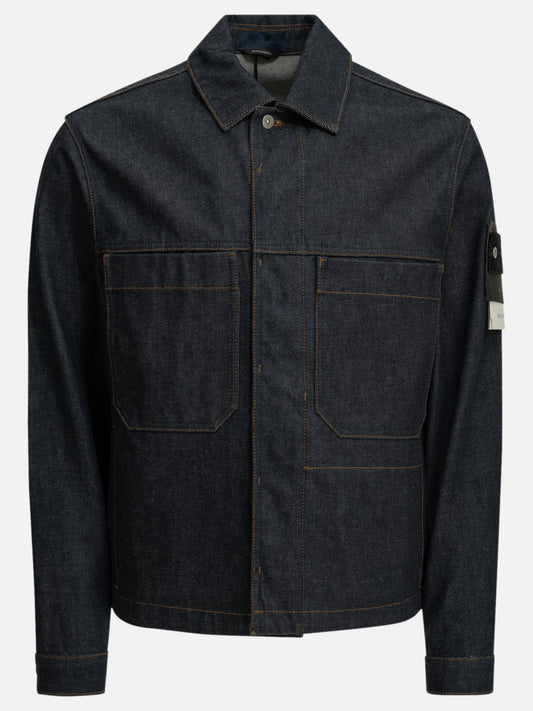 Stone Island "Light Bull" Denim Jacket Blue

