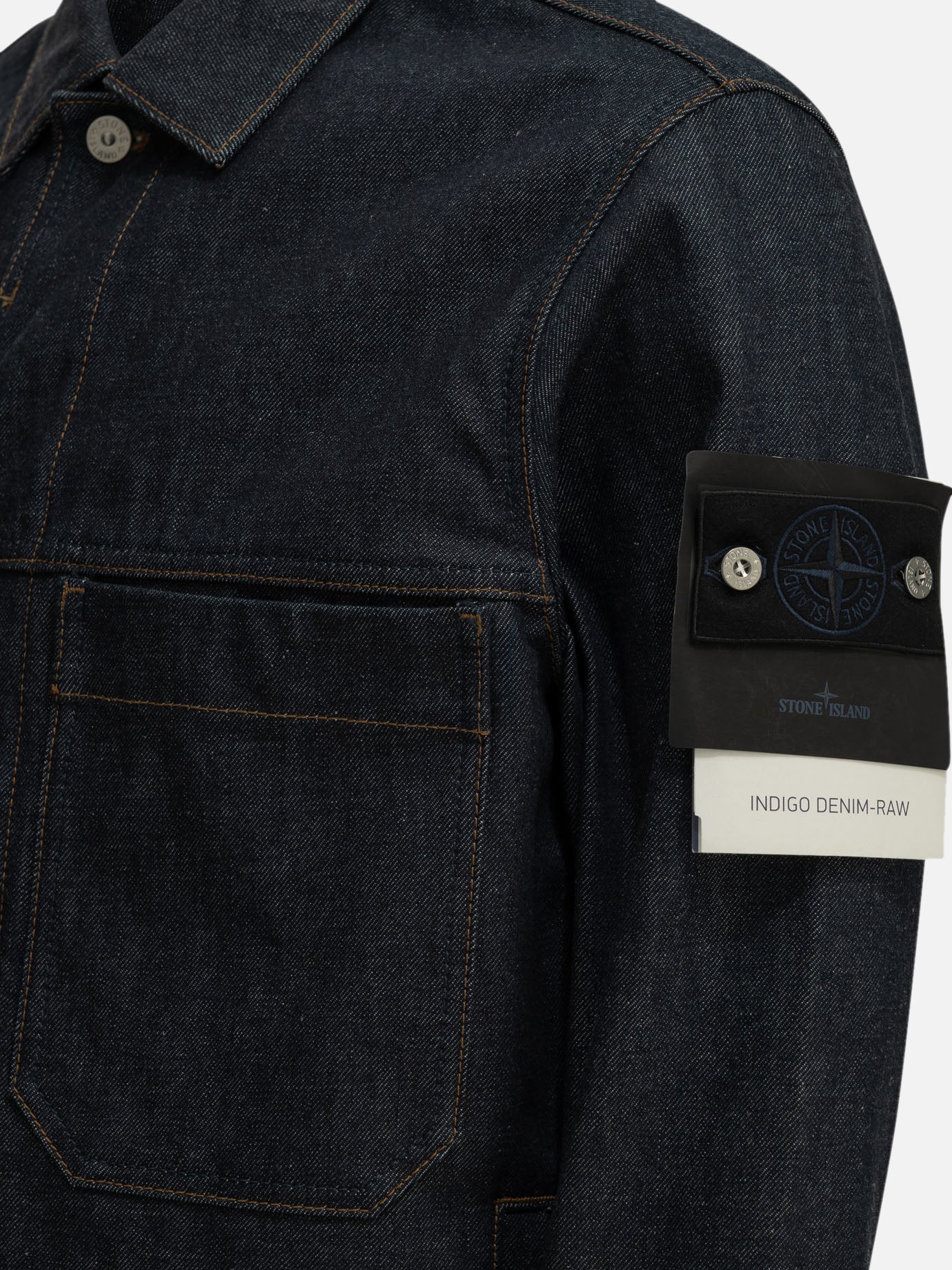 Stone Island "Light Bull" Denim Jacket Blue

