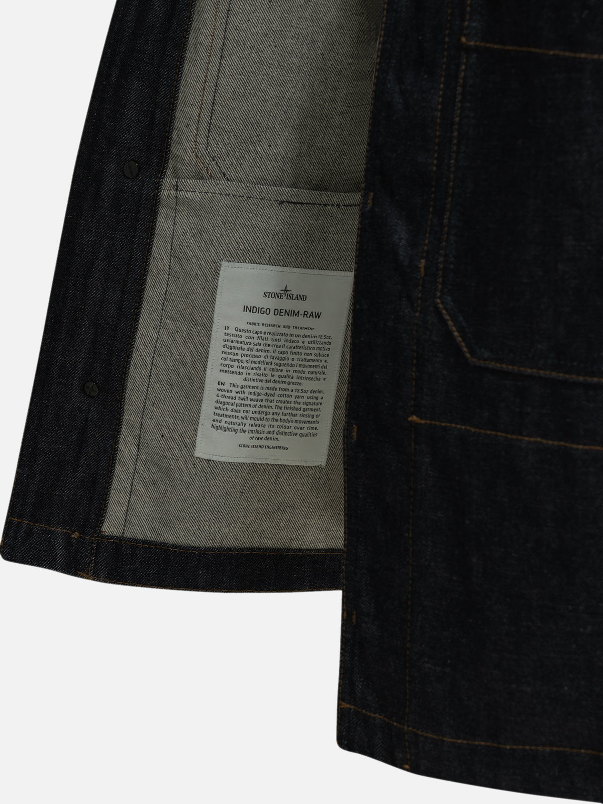 Stone Island "Light Bull" Denim Jacket Blue

