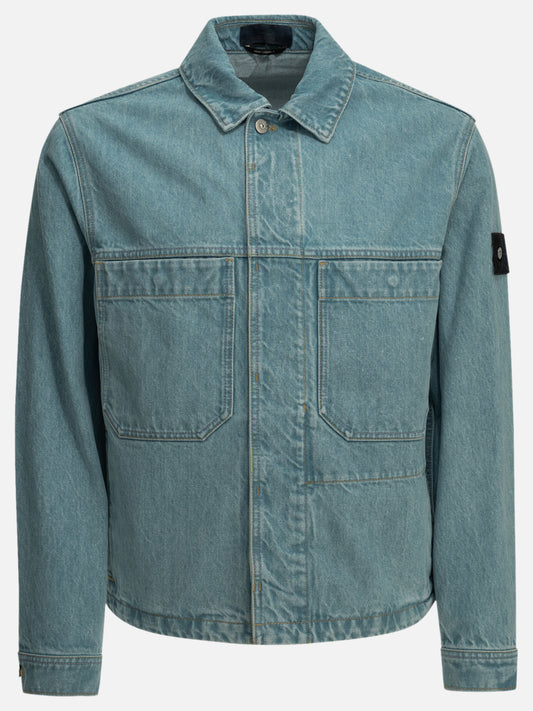 Stone Island "Light Bull" Denim Jacket Light blue

