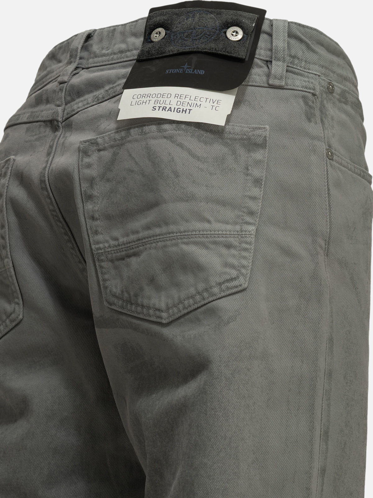Stone Island "Denim-Raw" Straight-Leg Jeans Grey - VIETTI