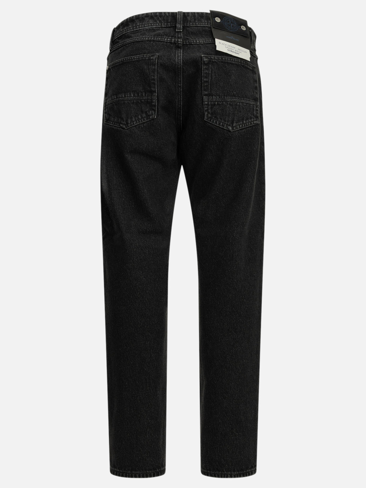 Stone Island "Denim-Raw" Straight-Leg Jeans Black - VIETTI