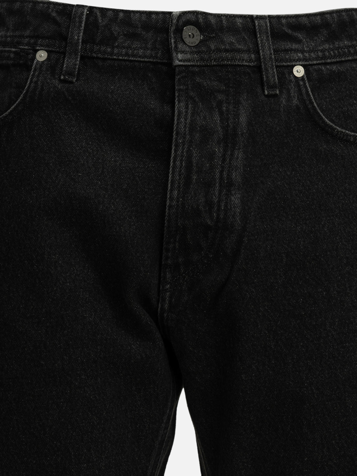 Stone Island "Denim-Raw" Straight-Leg Jeans Black - VIETTI