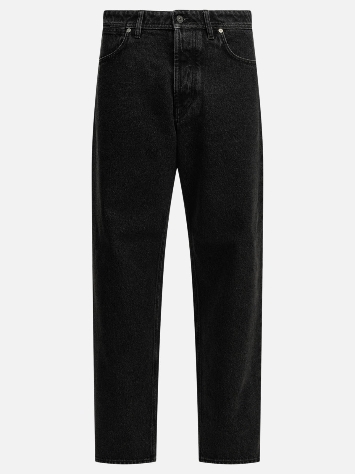 Stone Island "Denim-Raw" Straight-Leg Jeans Black

