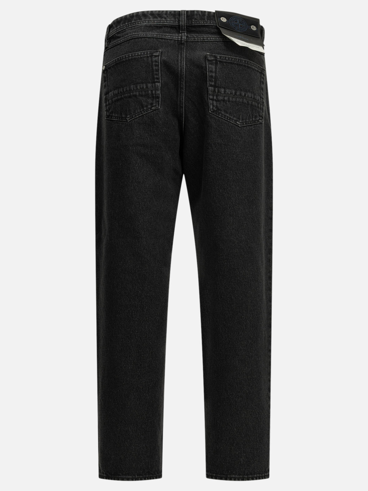 Stone Island "Denim-Raw" Straight-Leg Jeans Black - VIETTI