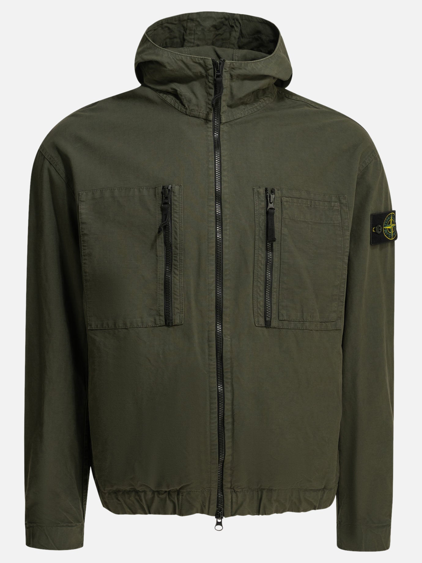 Overshirt jackets Logo  Green - Stone Island Men | PDP | VIETTI Online Store | thumbnail