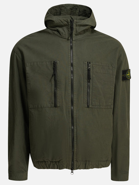 Overshirt jackets Logo  Green - Stone Island Men | PLP | VIETTI Online Store 

