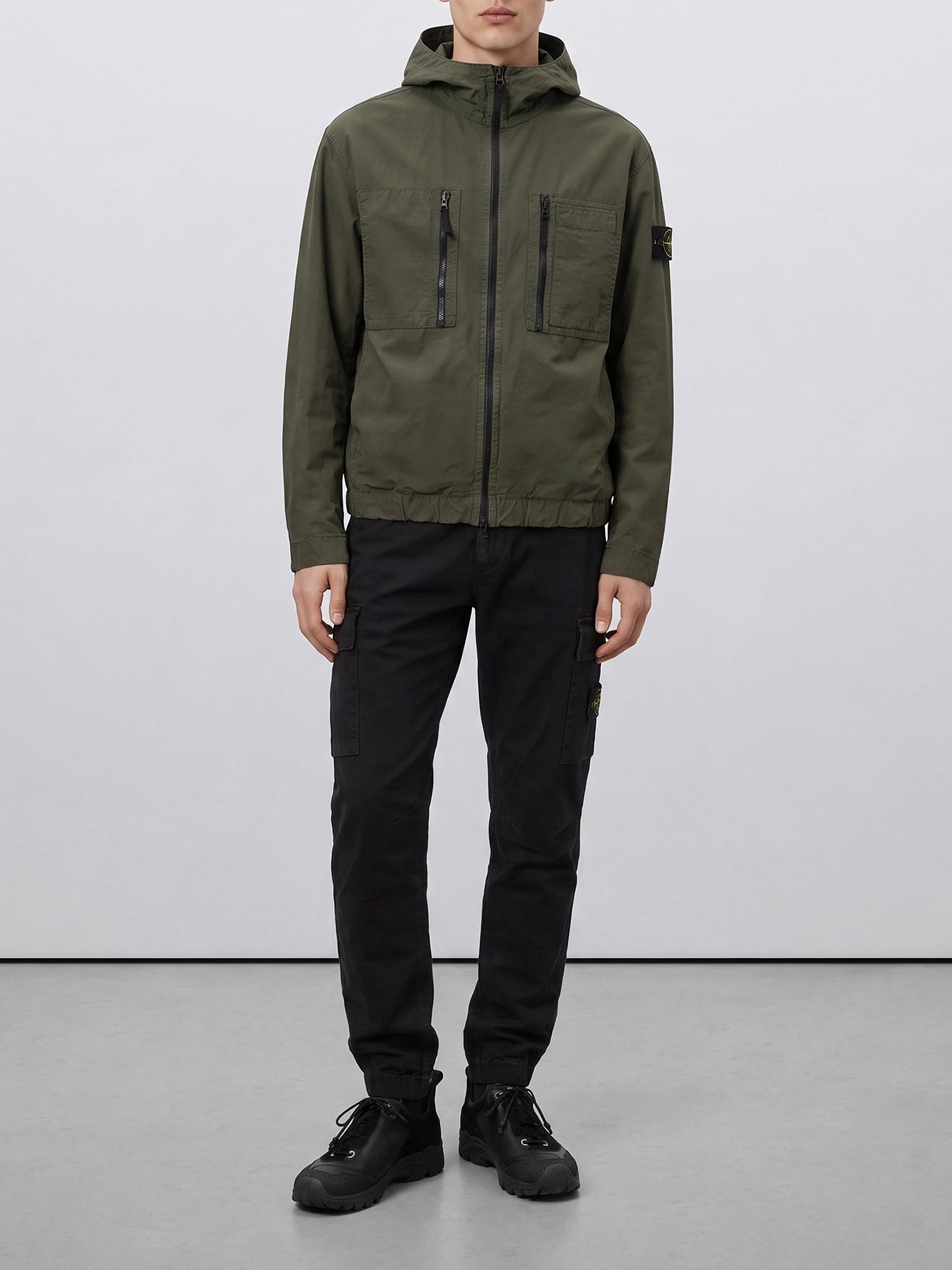 Overshirt jackets Logo  Green - Stone Island Men | PDP | VIETTI Online Store | Zoom-Modal_2
