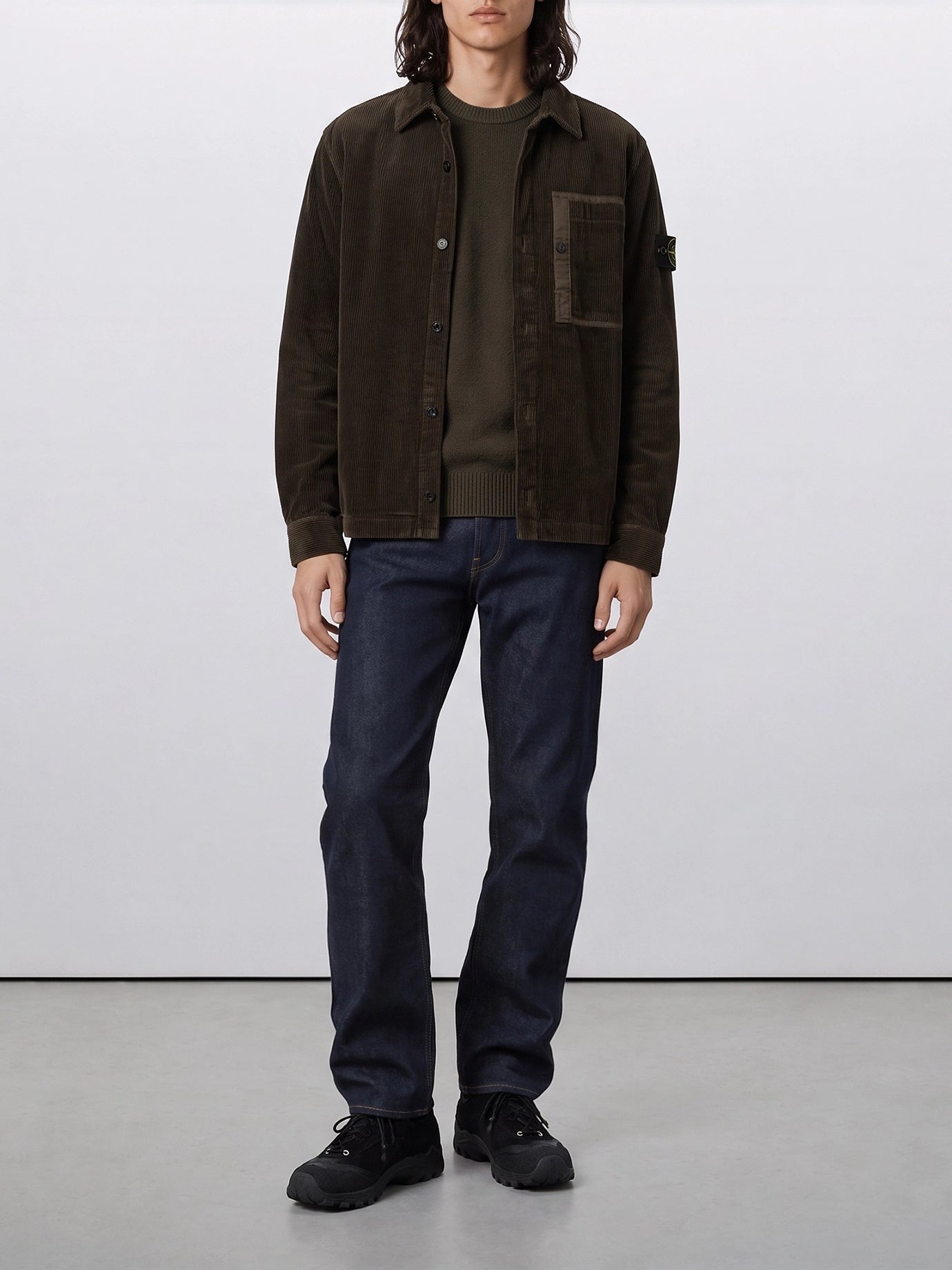 Giacche overshirt Logo  Marrone - Stone Island Uomo | PDP | VIETTI Online Store | thumbnail_2