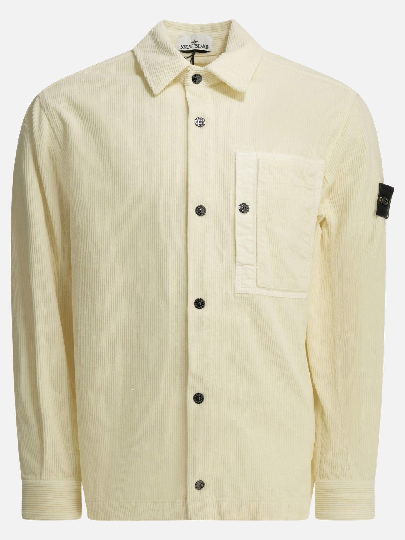 Overshirt jackets Logo  White - Stone Island Men | PDP | VIETTI Online Store | thumbnail