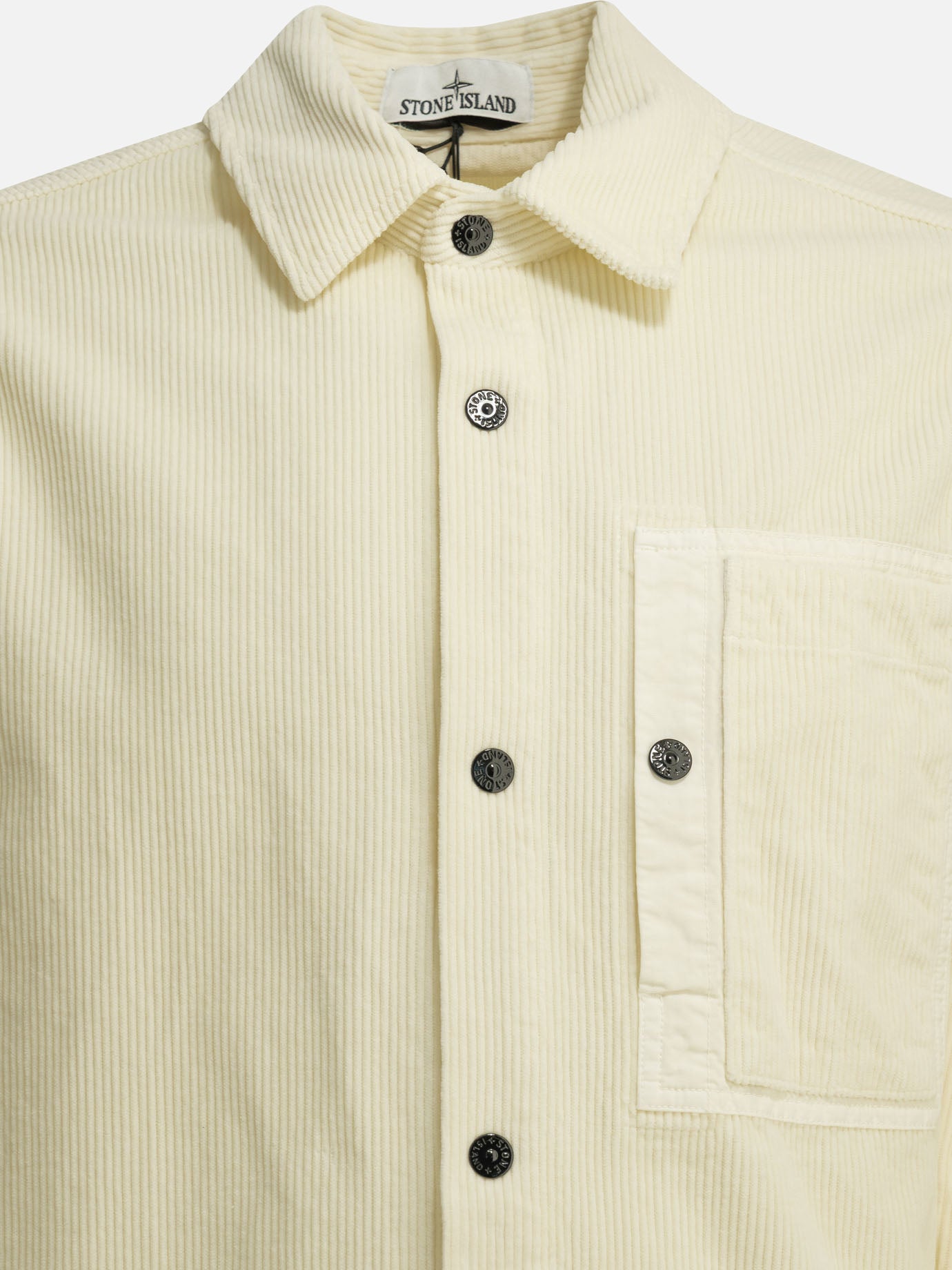 Overshirt jackets Logo  White - Stone Island Men | PDP | VIETTI Online Store | Zoom-Modal_3
