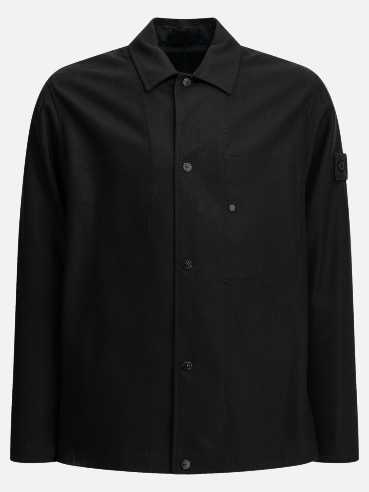 Stone Island Wool blend overshirt jacket Blue

