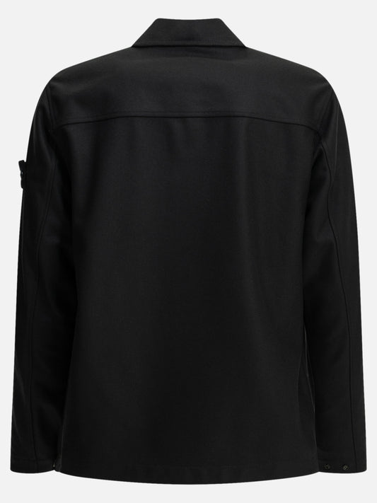 Stone Island Wool blend overshirt jacket Blue

