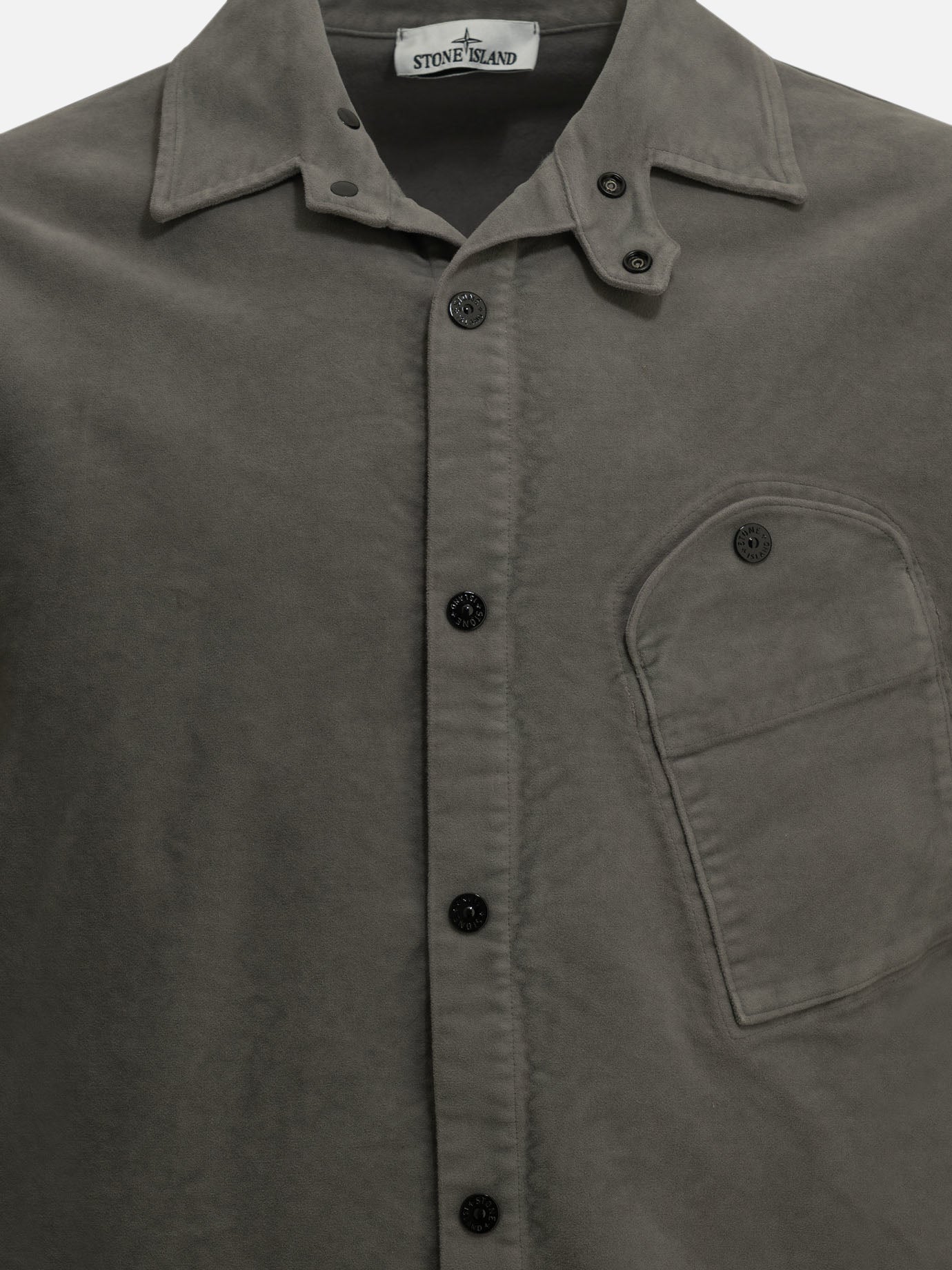 Camicie casual Logo  Grigio - Stone Island Uomo | PDP | VIETTI Online Store | Zoom-Modal_3
