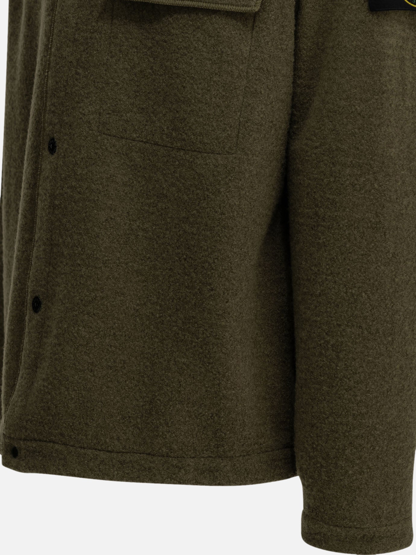 Overshirt jackets Logo  Green - Stone Island Men | PDP | VIETTI Online Store | thumbnail_4