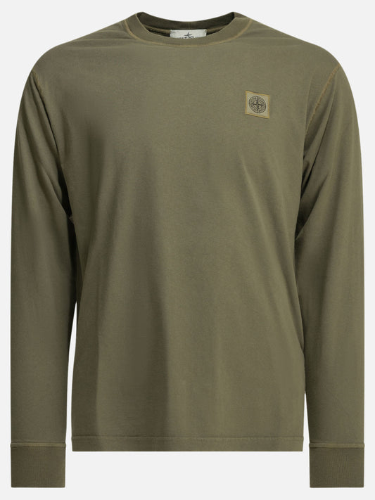 T-shirt girocollo Logo  Verde - Stone Island Uomo | VIETTI Online Store 
