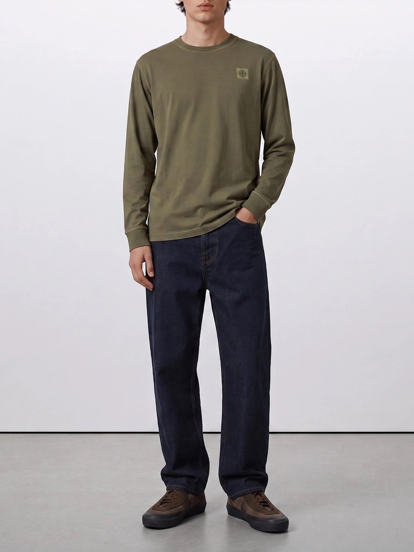 Crewneck t-shirts Logo  Green - Stone Island Men | PDP | VIETTI Online Store | Zoom-Modal_2
