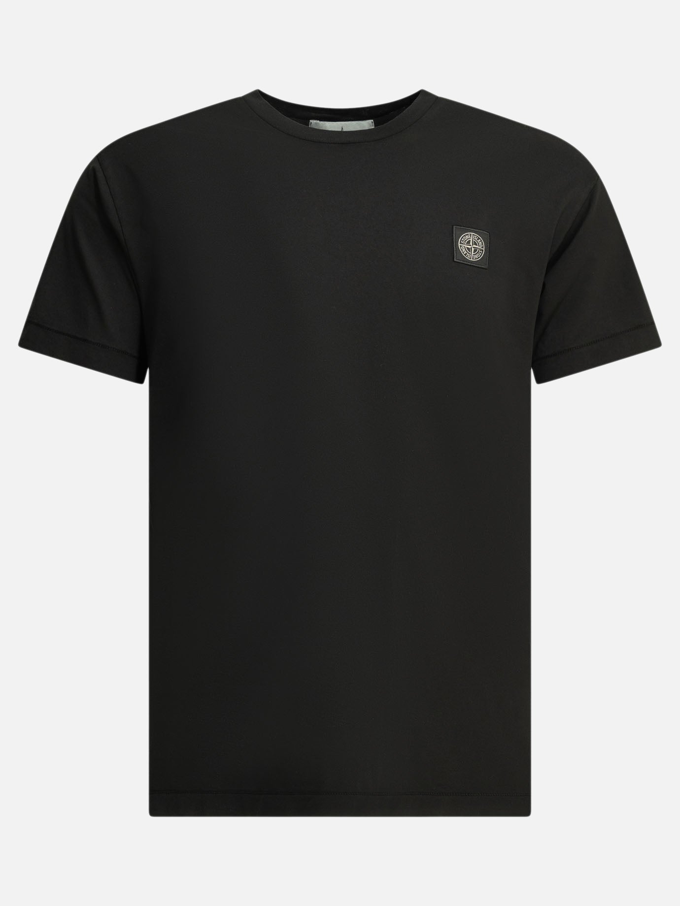 Crewneck t-shirts Logo  Black - Stone Island Men | PDP | VIETTI Online Store | Zoom-Modal
