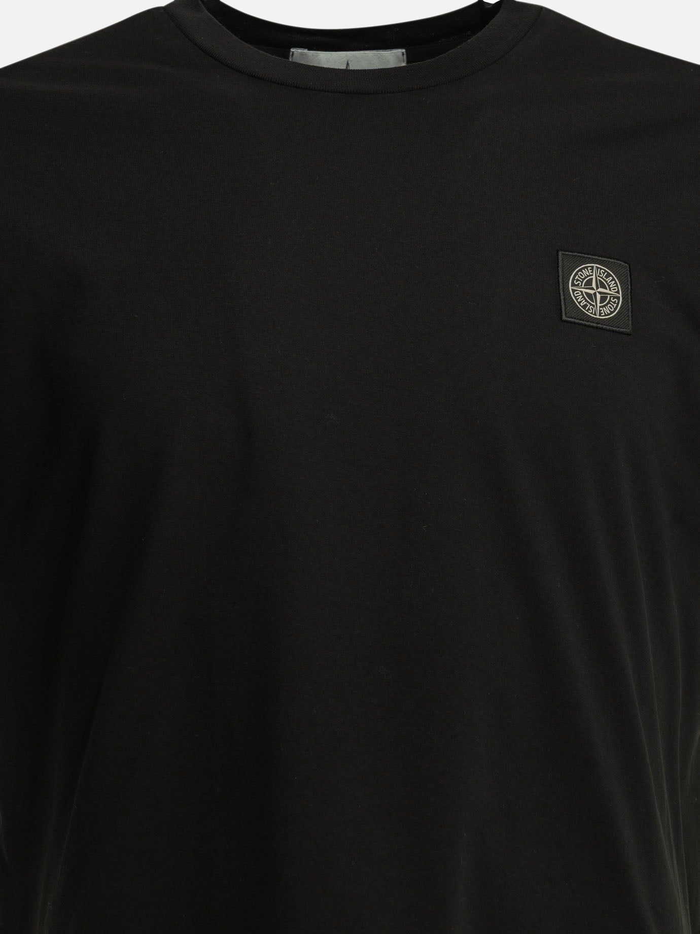Crewneck t-shirts Logo  Black - Stone Island Men | PDP | VIETTI Online Store | thumbnail_3