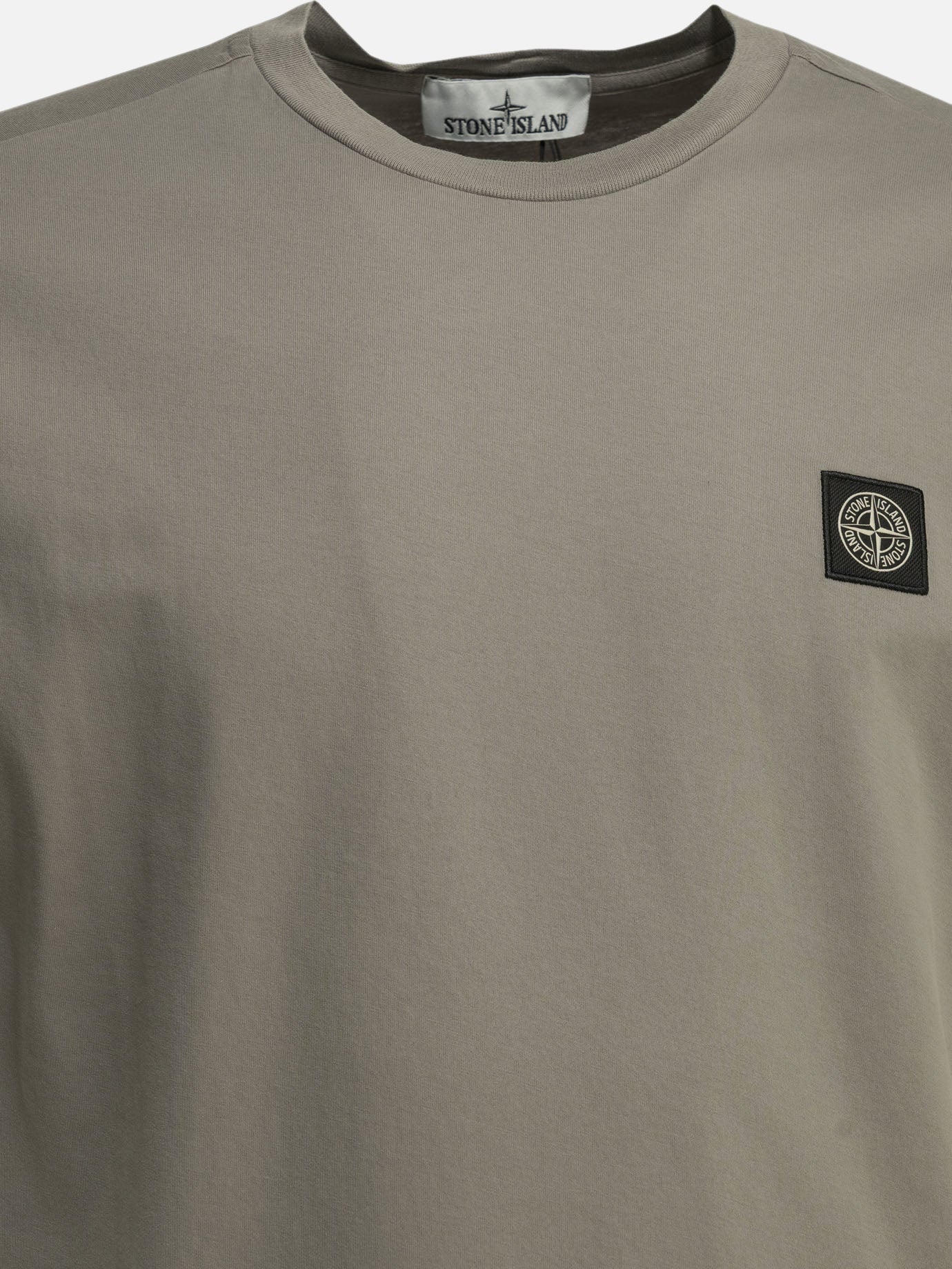 Crewneck t-shirts Logo  Grey - Stone Island Men | PDP | VIETTI Online Store | thumbnail_5