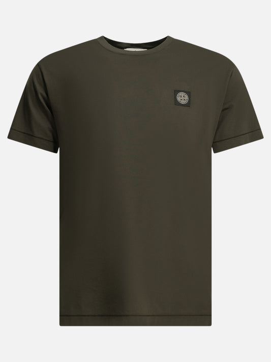 Crewneck t-shirts Logo  Grey - Stone Island Men | PDP | VIETTI Online Store 
