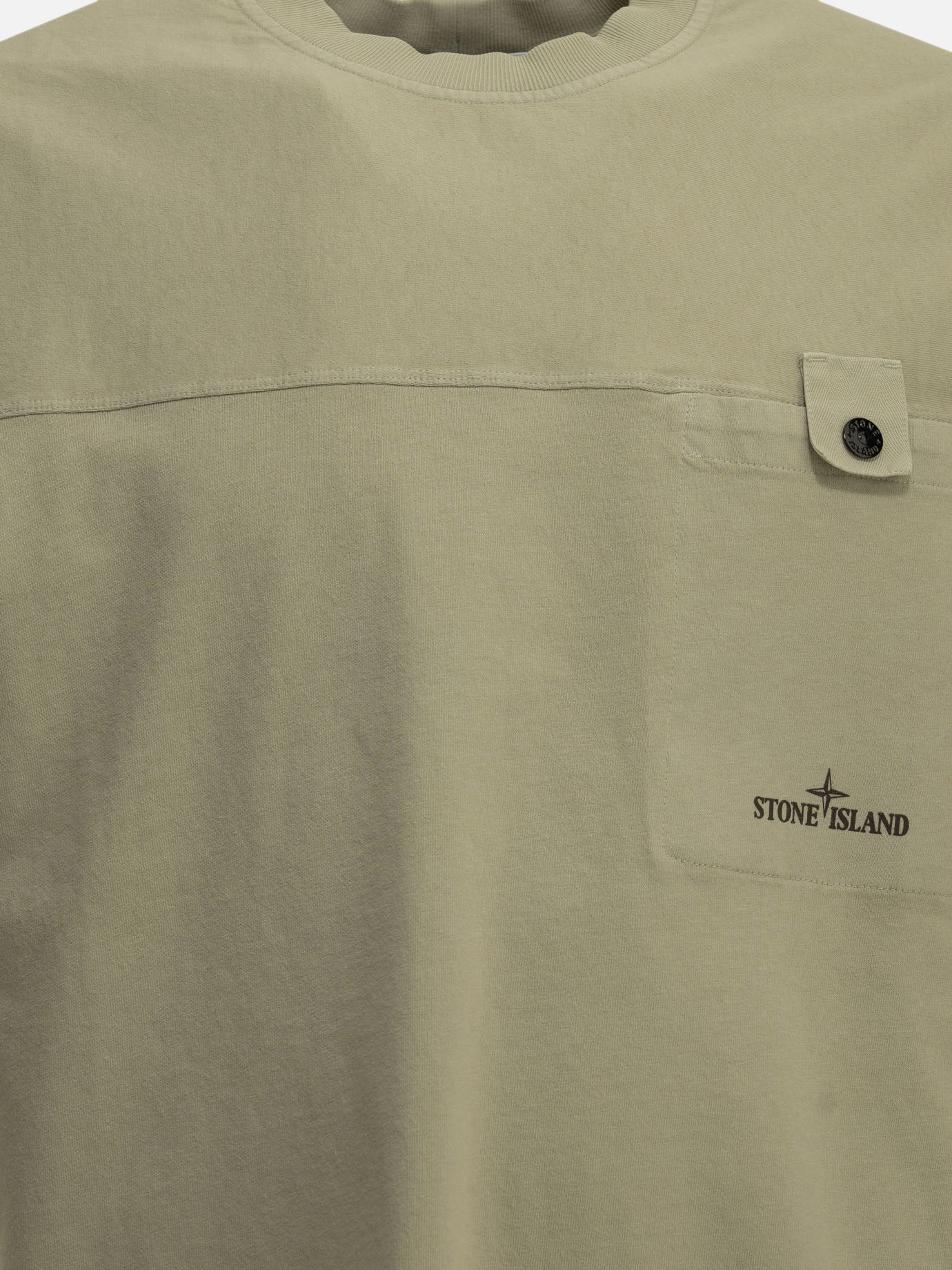 Crewneck t-shirts Logo  Green - Stone Island Men | PDP | VIETTI Online Store | Zoom-Modal_3
