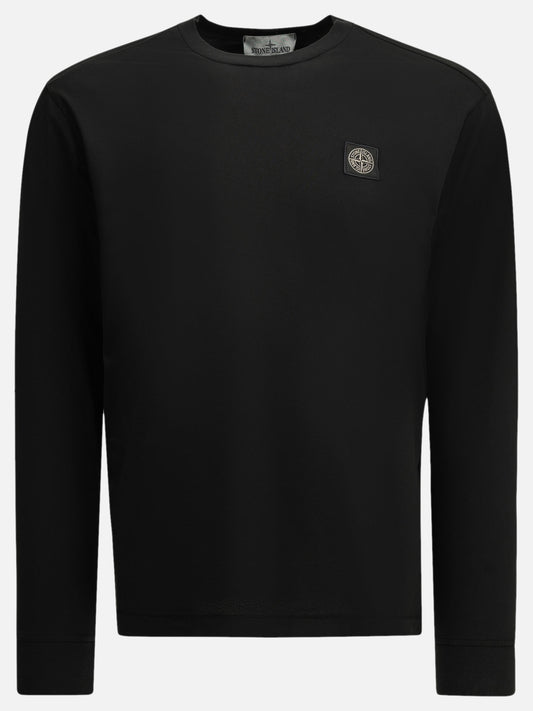Stone Island Crewneck T-shirt with logo Black

