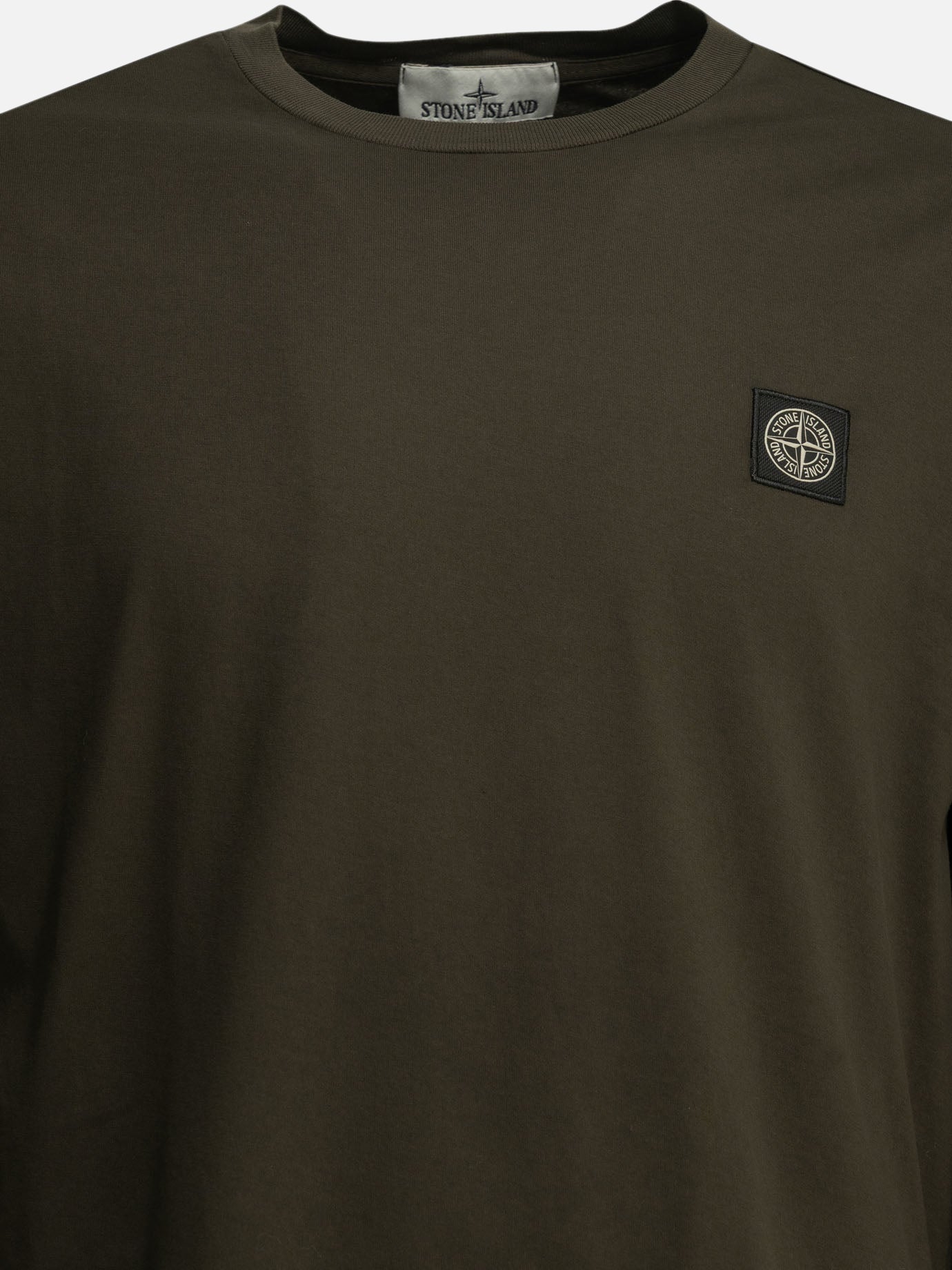 Crewneck t-shirts Logo  Green - Stone Island Men | PDP | VIETTI Online Store | Zoom-Modal_3
