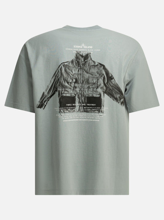 Crewneck t-shirts Logo  Light blue - Stone Island Men | PDP | VIETTI Online Store | 2
