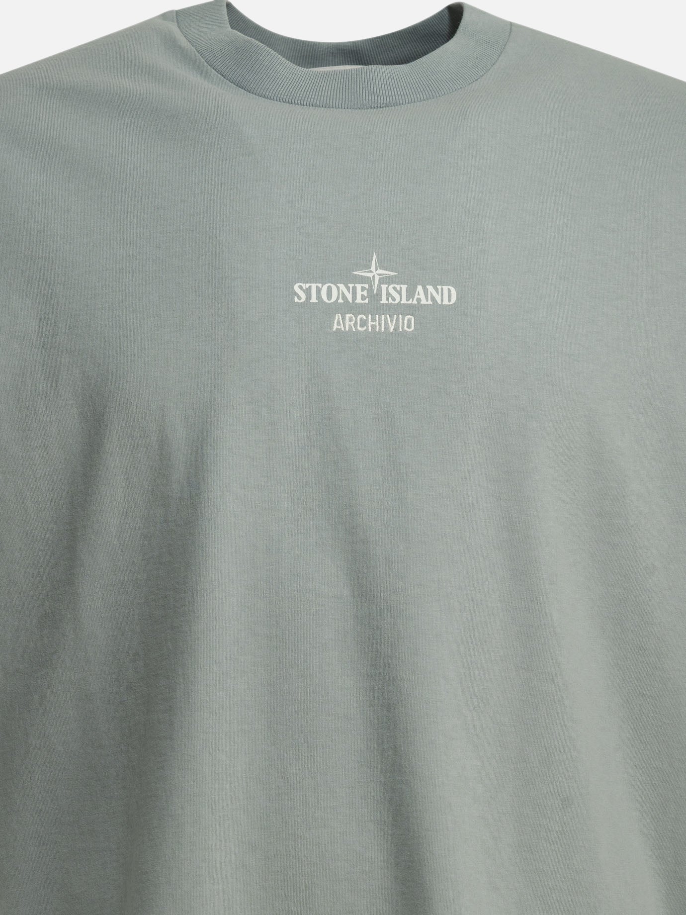 Crewneck t-shirts Logo  Light blue - Stone Island Men | PDP | VIETTI Online Store | Zoom-Modal_3
