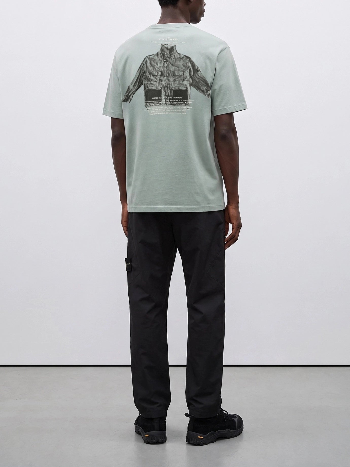 Crewneck t-shirts Logo  Light blue - Stone Island Men | PDP | VIETTI Online Store | thumbnail_3