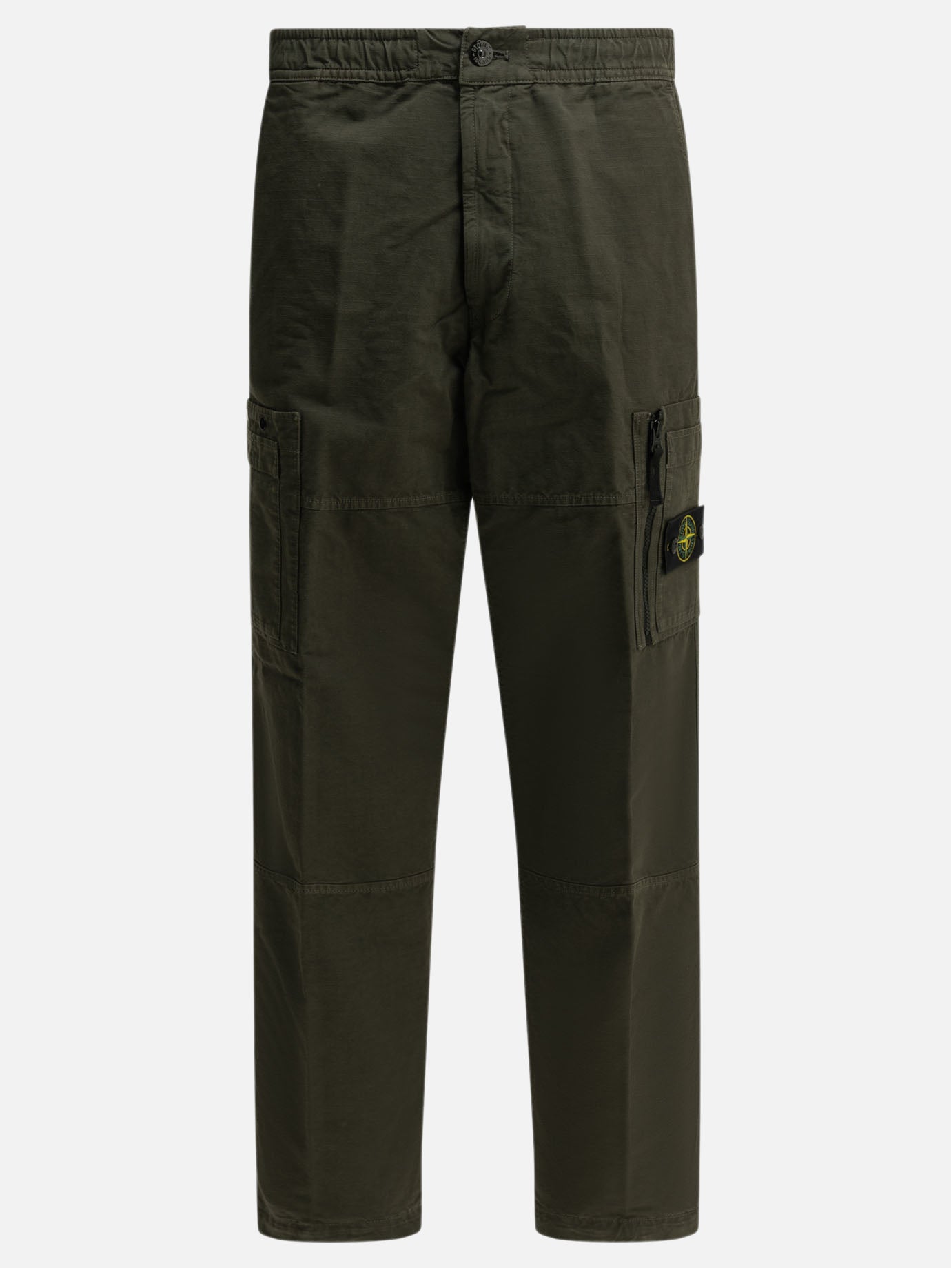 Cargo & parachute trousers Logo  Green - Stone Island Men | PDP | VIETTI Online Store | Zoom-Modal
