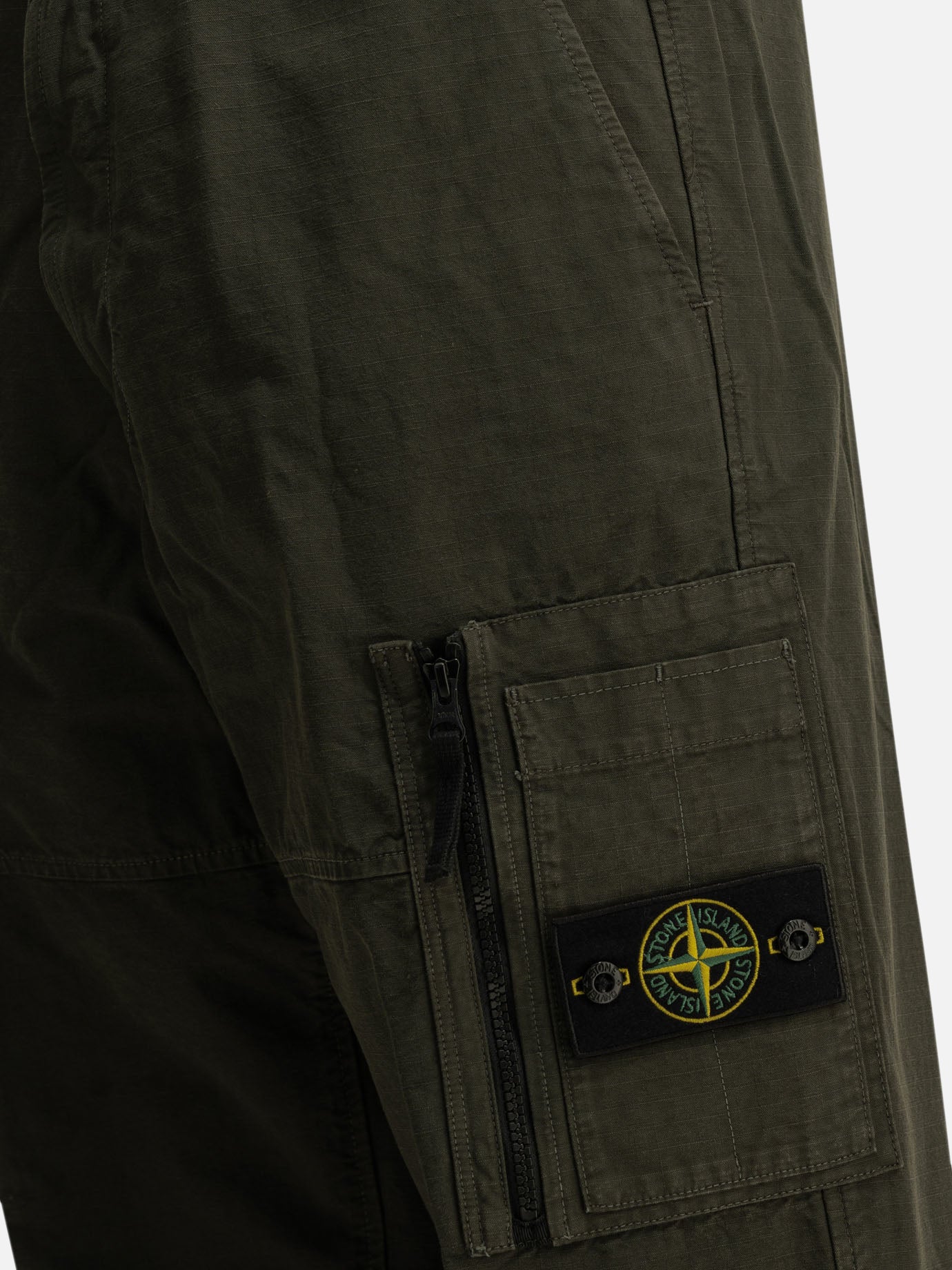 Cargo & parachute trousers Logo  Green - Stone Island Men | PDP | VIETTI Online Store | Zoom-Modal_5
