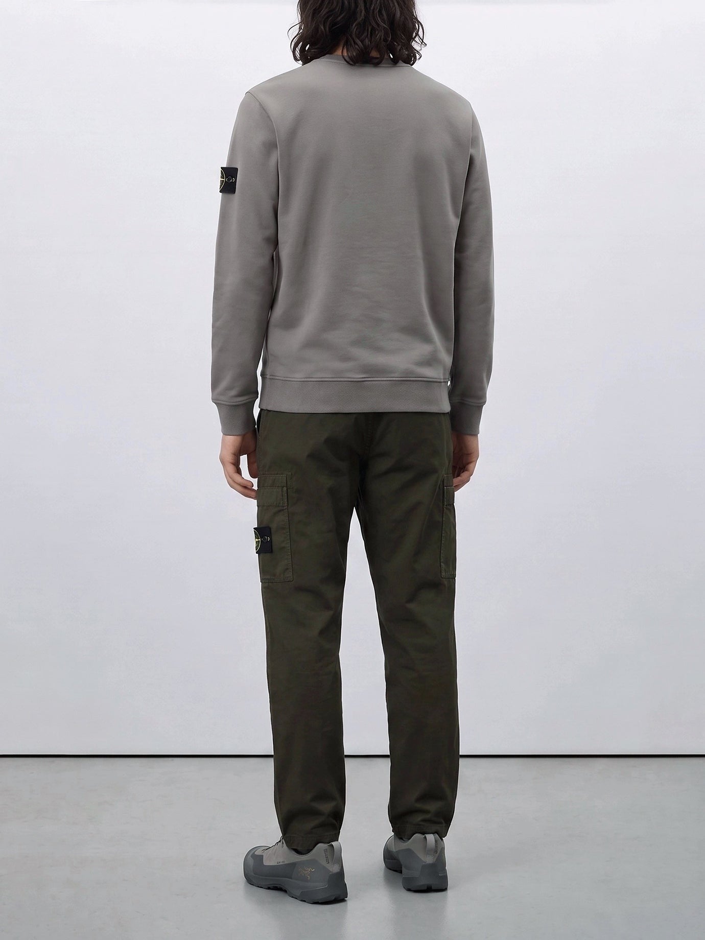 Cargo & parachute trousers Logo  Green - Stone Island Men | PDP | VIETTI Online Store | thumbnail_3